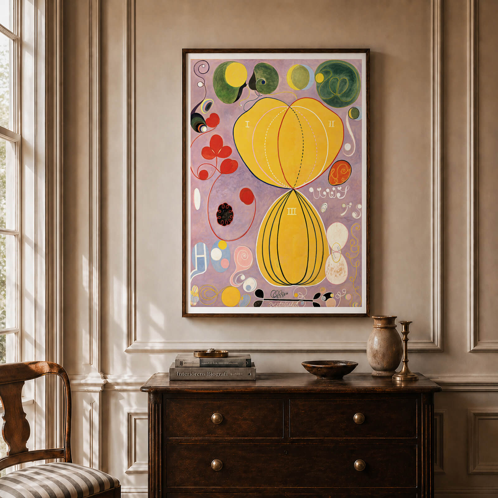 Close-up of The Ten Largest No. 7 - Adulthood by Hilma Af Klint as an art poster from Historly