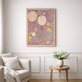 The Ten Largest, No. 8, Adulthood by Hilma Af Klint as wall art in an inspiring interior setting