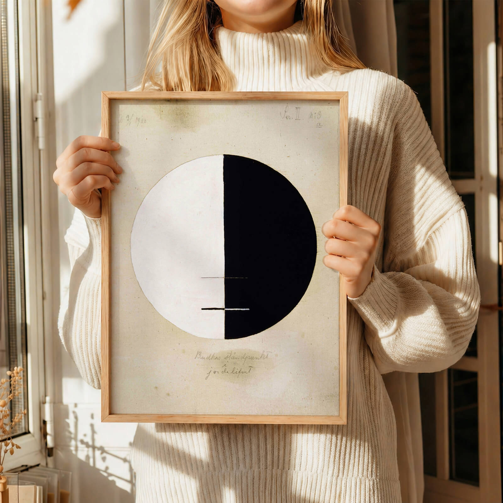 Närbild av Buddha’s Standpoint in the Earthly Life, No. 3a av Hilma Af Klint som konstposter från Historly