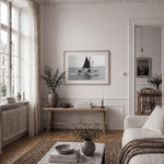 Fishing Boat as wall art in an inspiring interior setting