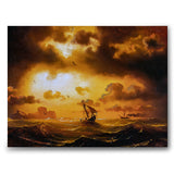 Solnedgang til sjøs