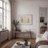 Landsorts Lighthouse as wall art in an inspiring interior setting