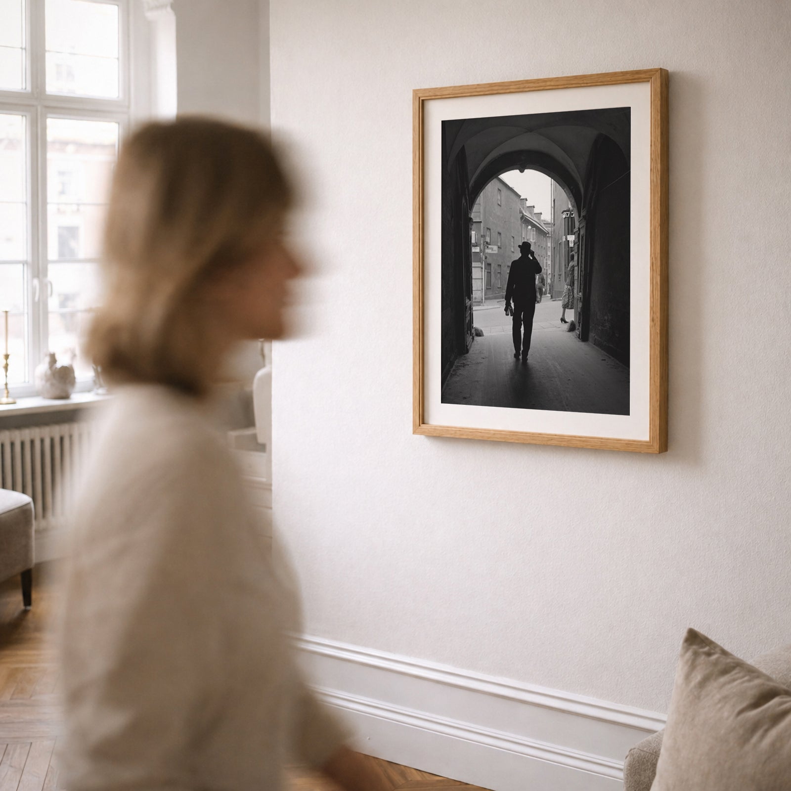 Old Town, Stockholm as wall art in an inspiring interior setting – image 3