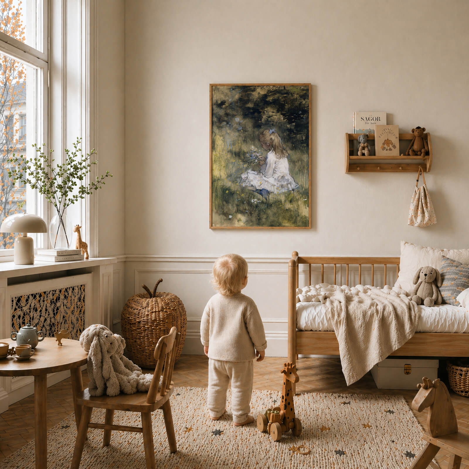 Wild Flowers as wall art in an inspiring interior setting