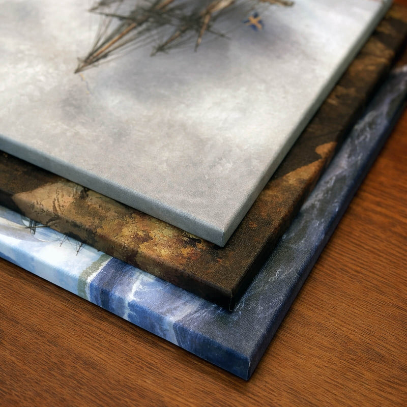 Close-up of Sunset at Sea as an art poster from Historly – image 3