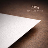 Fine art-papir 230g – nærbilde av papiret