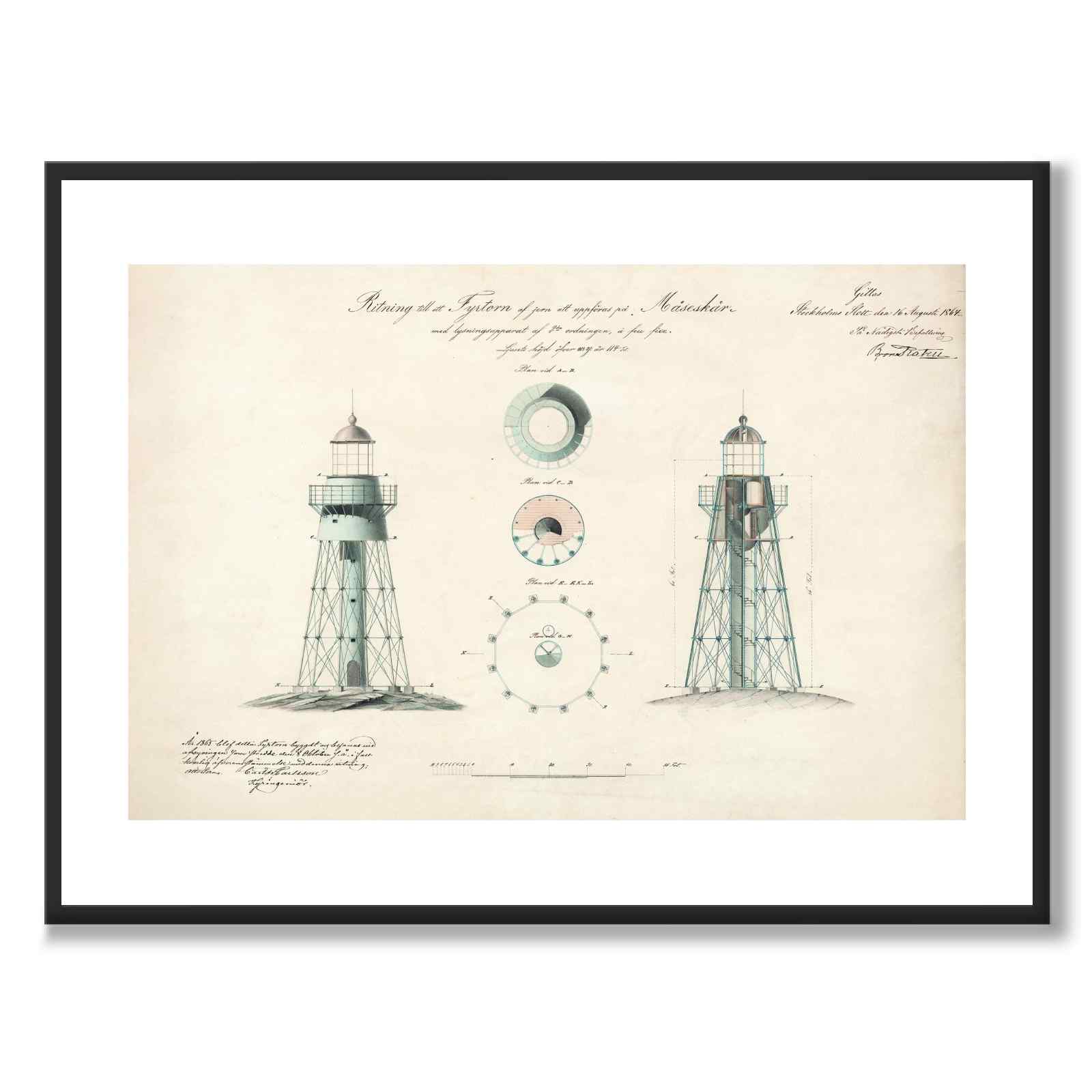 Måseskär fyr, 1864