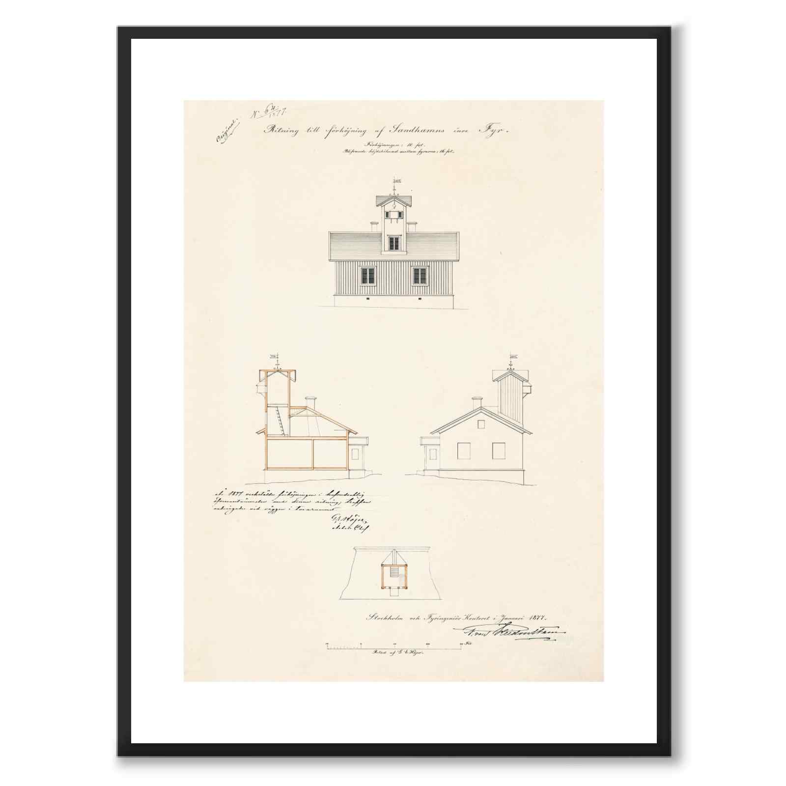 Sandhamns indre fyr, 1877