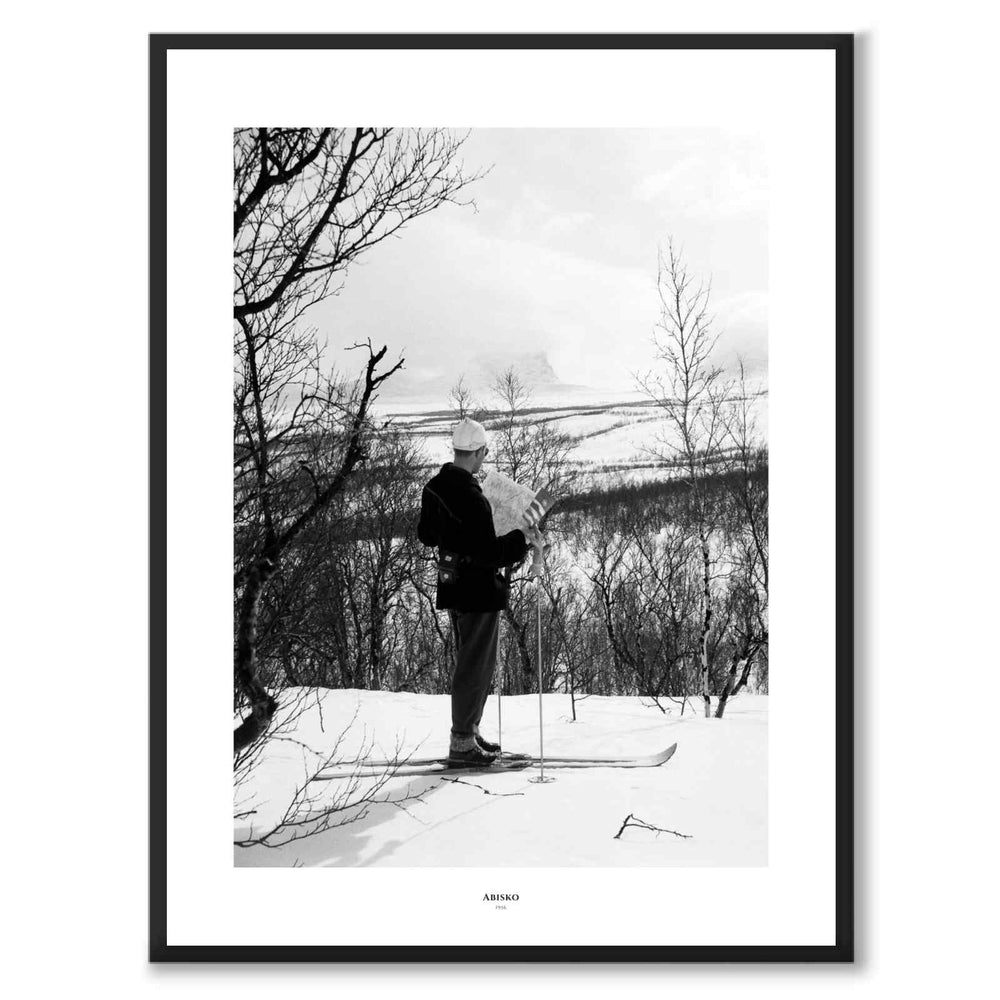 Abisko 1956 as a historic photograph and poster from Historly – with white border and title