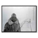 Railway guard, Riksgränsen 1955