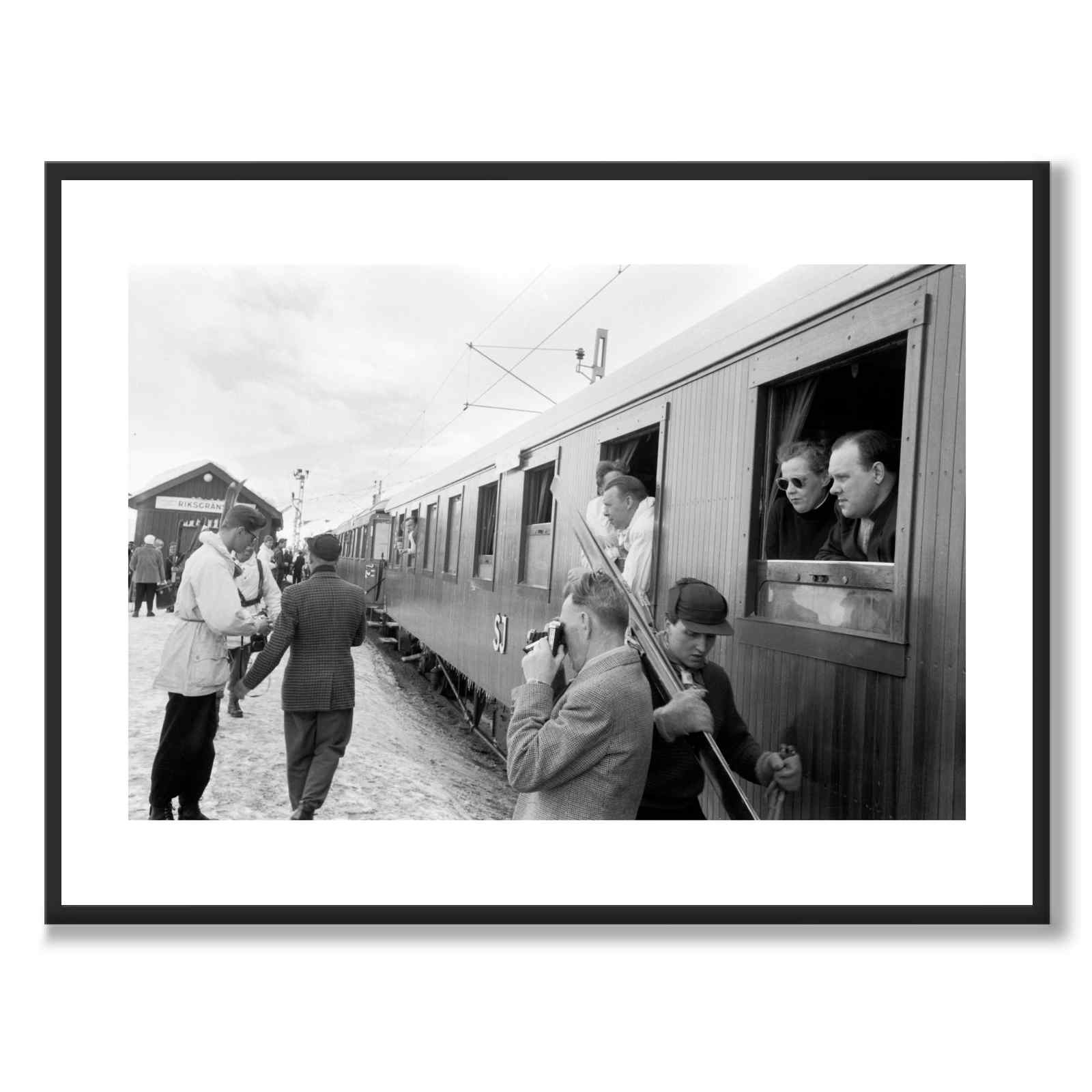 Reiser ved riksgrensen i 1956