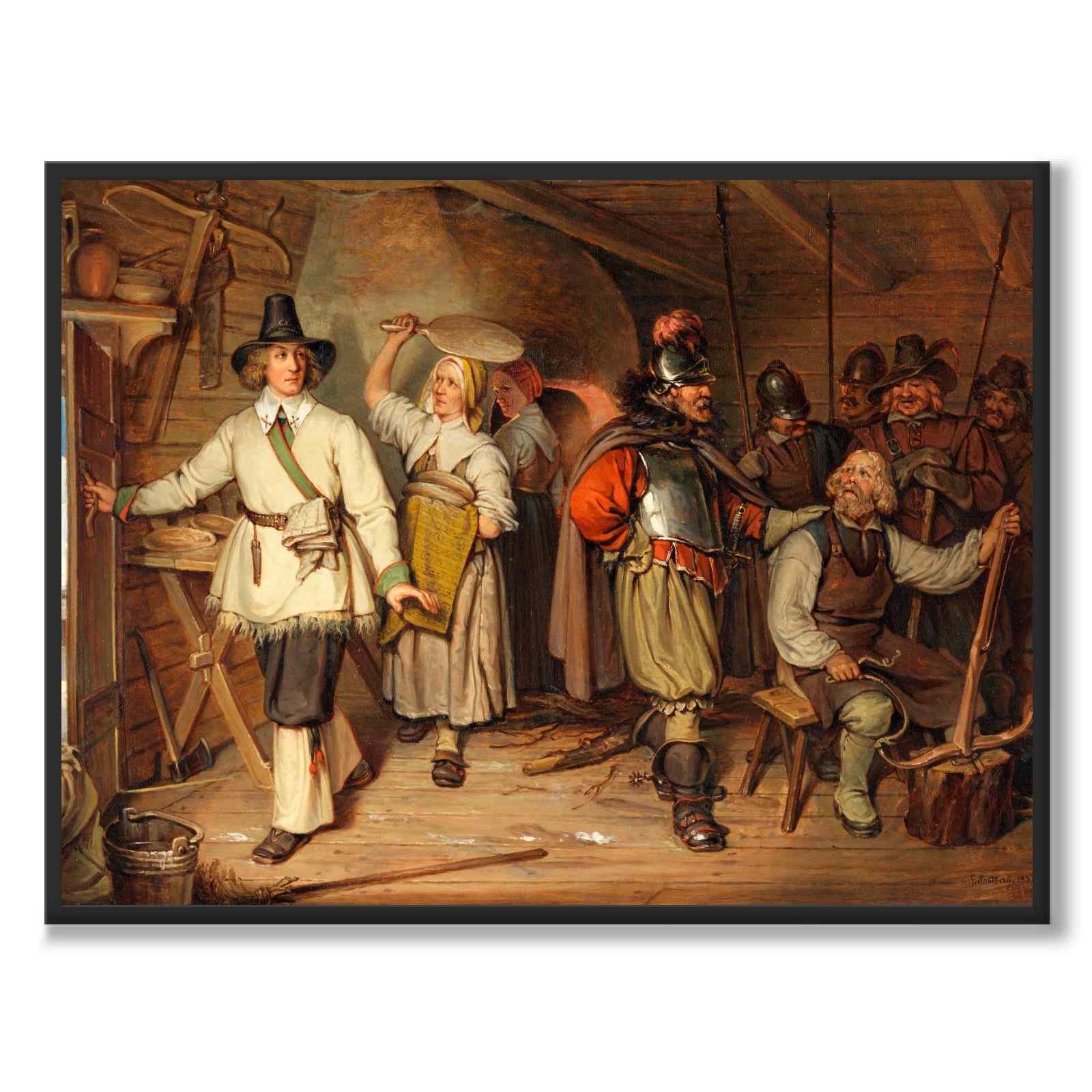 Gustaf Wasa hos Sven Elfsson i Isala by år 1520