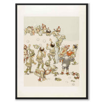 Olle's Ski Journey as a poster for a children's room from Historly – full image without white border