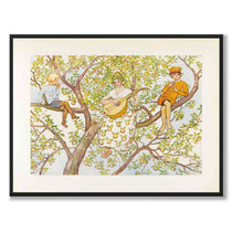 Lasse-liten i trädgården as a poster with Norse mythology and folklore from Historly – full image without white border