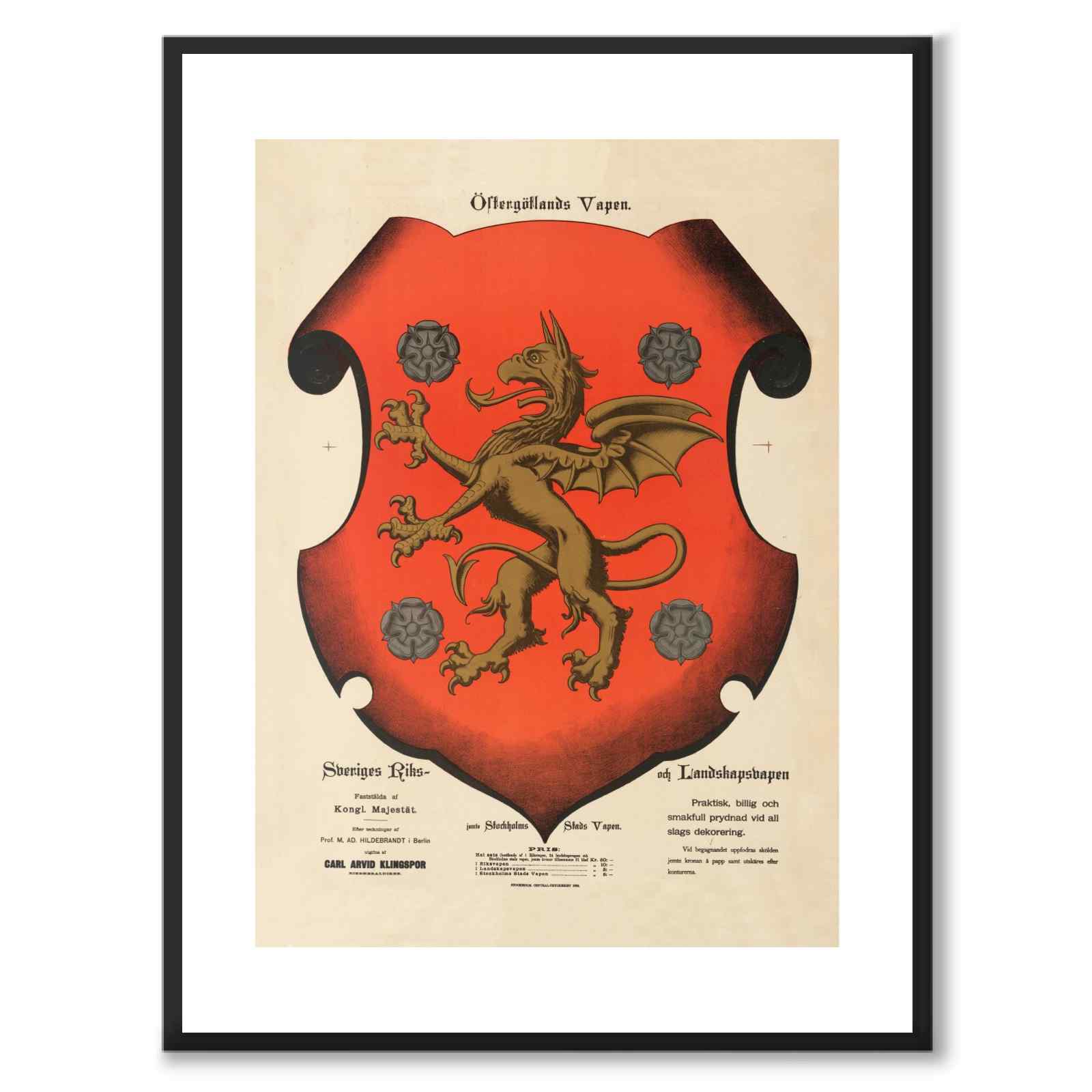 Östergötland's Country Coat of Arms