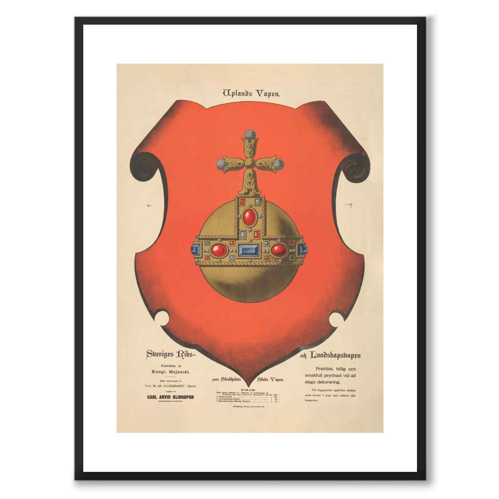 Uppland's Country Coat of Arms