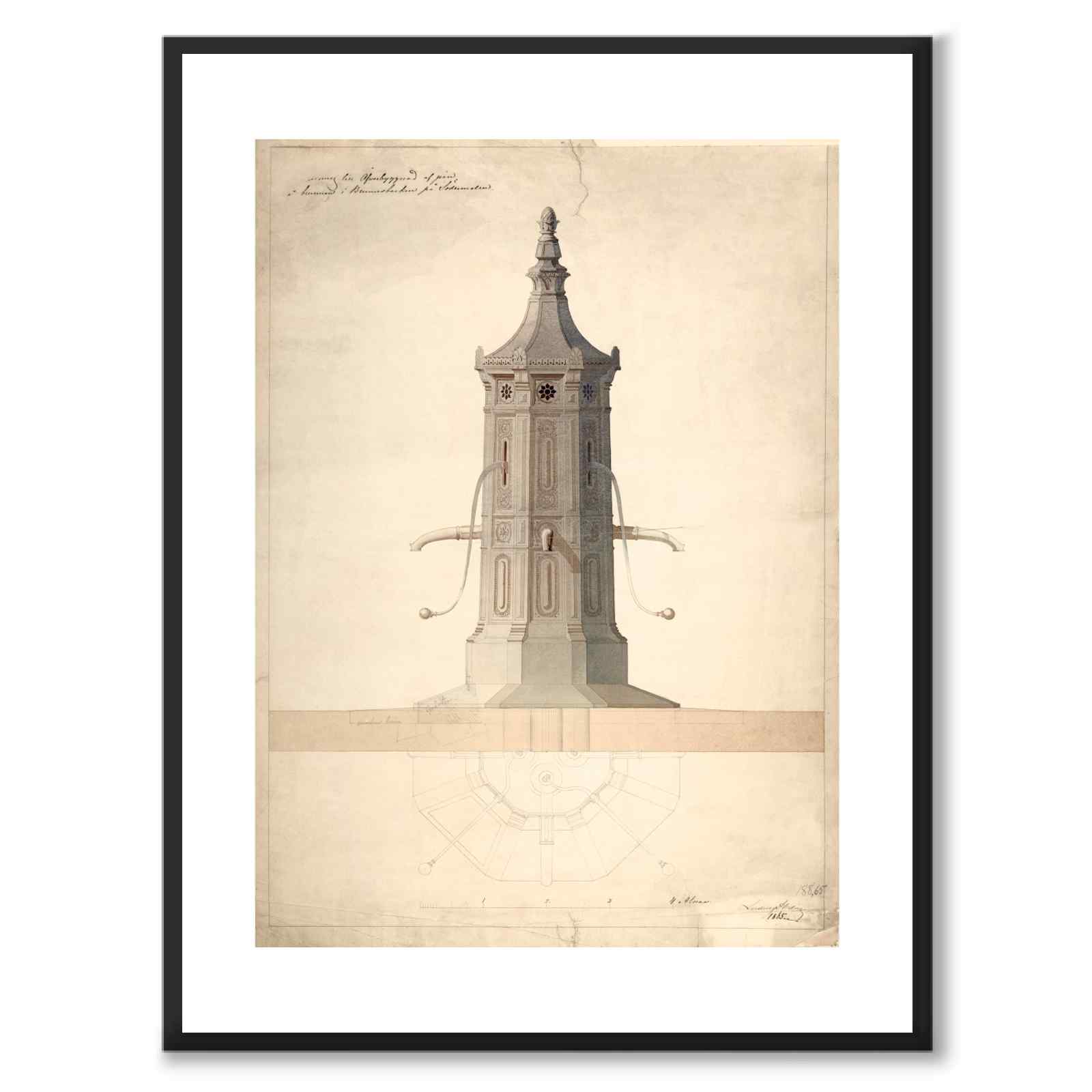 Brunnsbacken, Södermalm 1863