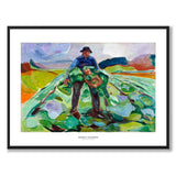 The man in the cabbage field