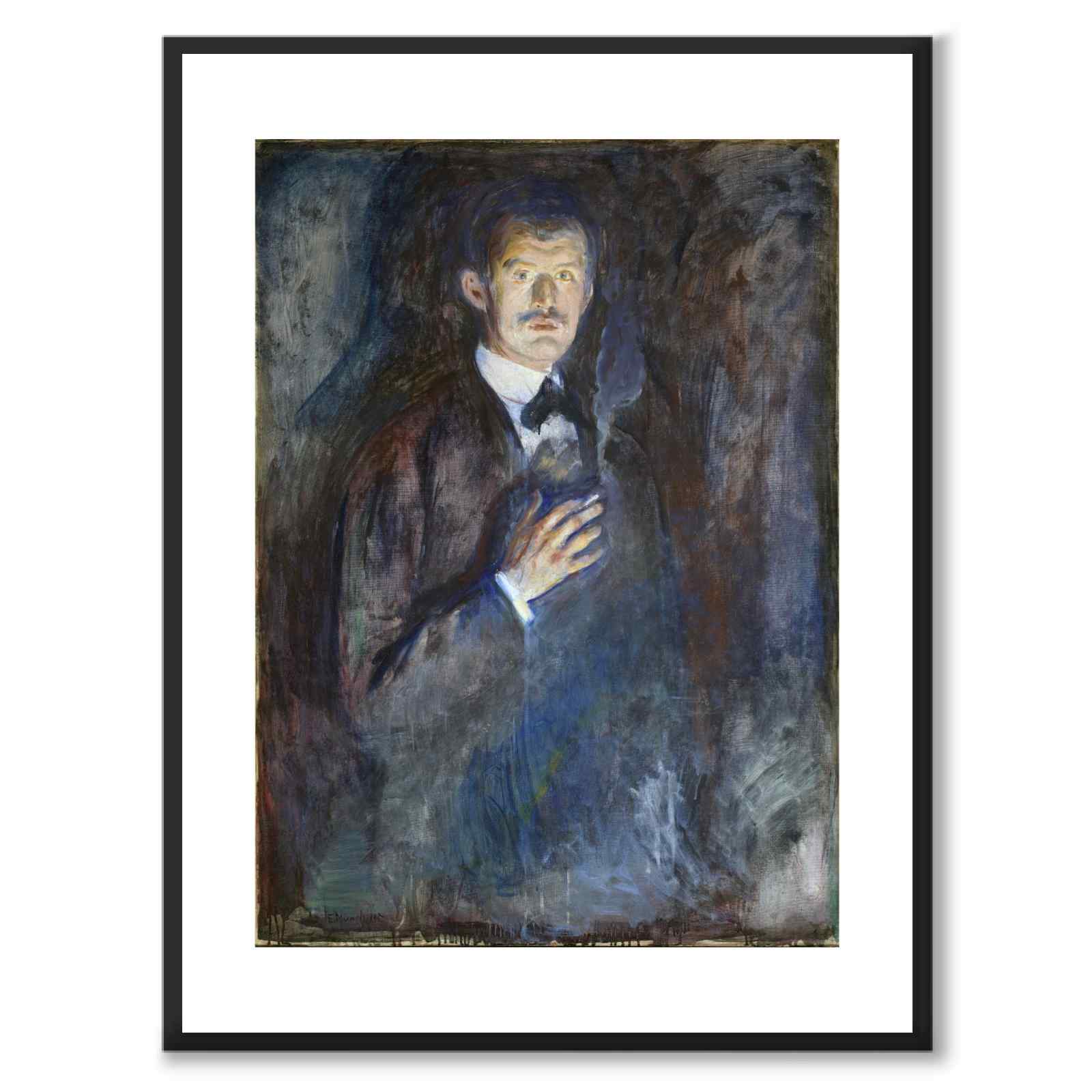 Selvportrett med sigarett