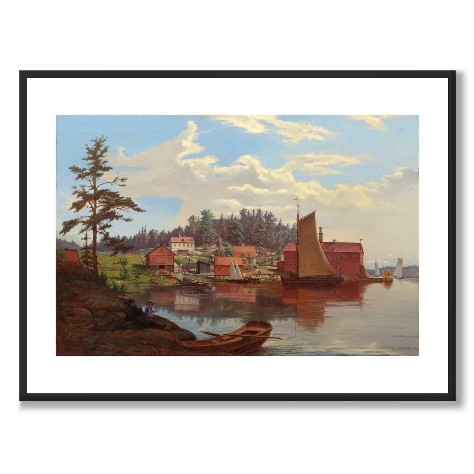 Utsikt over Apple Bay i 1856