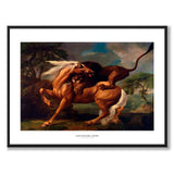 Lion Attacking a Horse