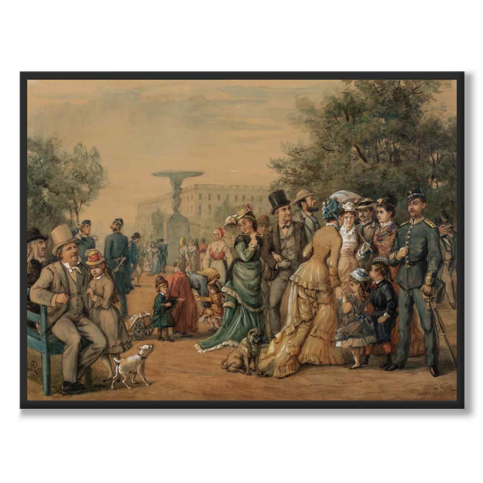 På tur i Kungsträdgården