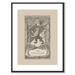 The coat of arms of Västergötland as a vintage illustration and poster from Historly – with white border without title