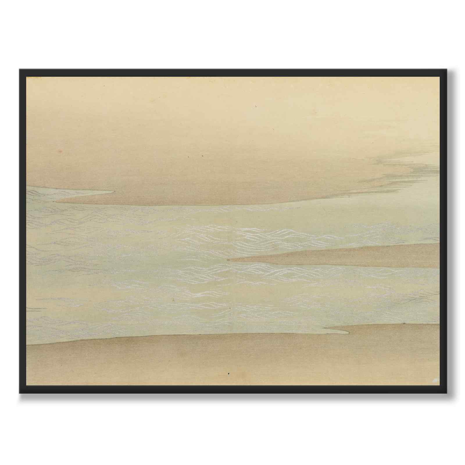 Small Waves av Kamisaka Sekka som japansk poster – helbild