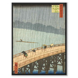 Sudden Shower av Utagawa Hiroshige som japansk poster – helbild