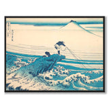 Kajikazawa in Kai Province av Katsushika Hokusai som japansk poster – helbild
