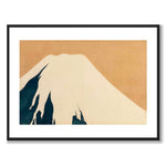 Mount Fuji som japansk poster - vit kant