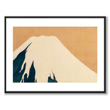 Mount Fuji som japansk poster - vit kant