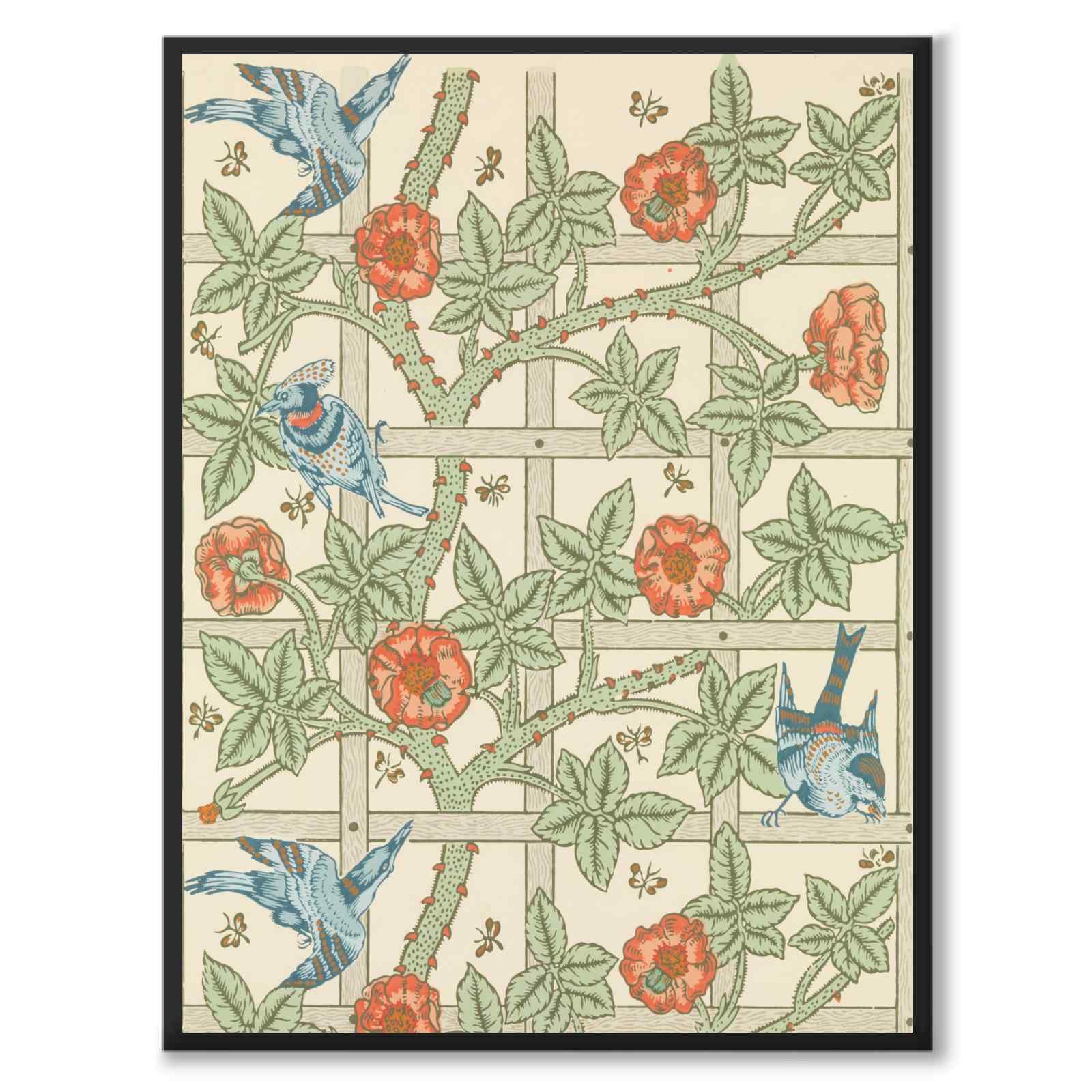 Trellis av William Morris som poster – helbild