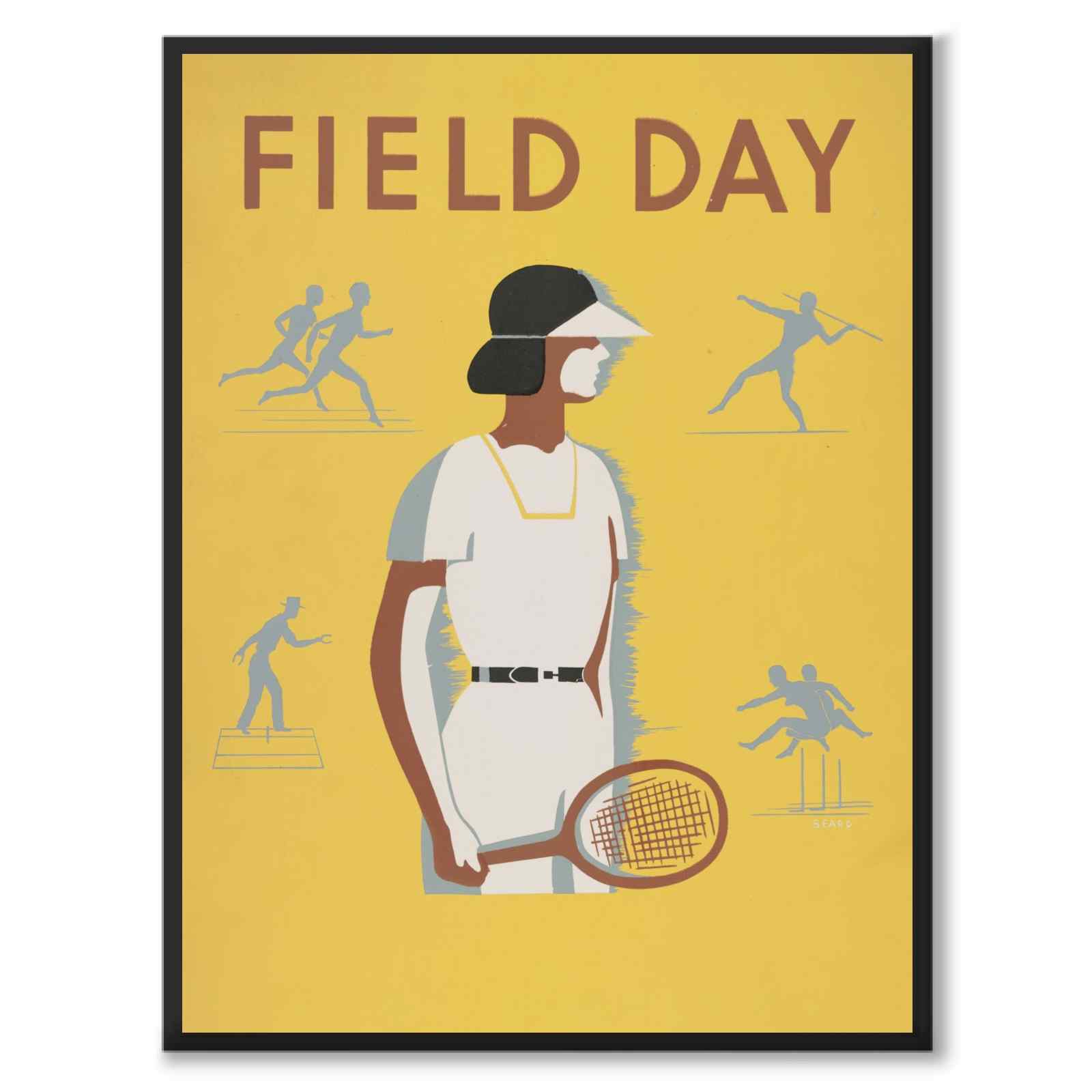 Field day – WPA recreation project, Dist. No. 2 by Beard as a poster – full image