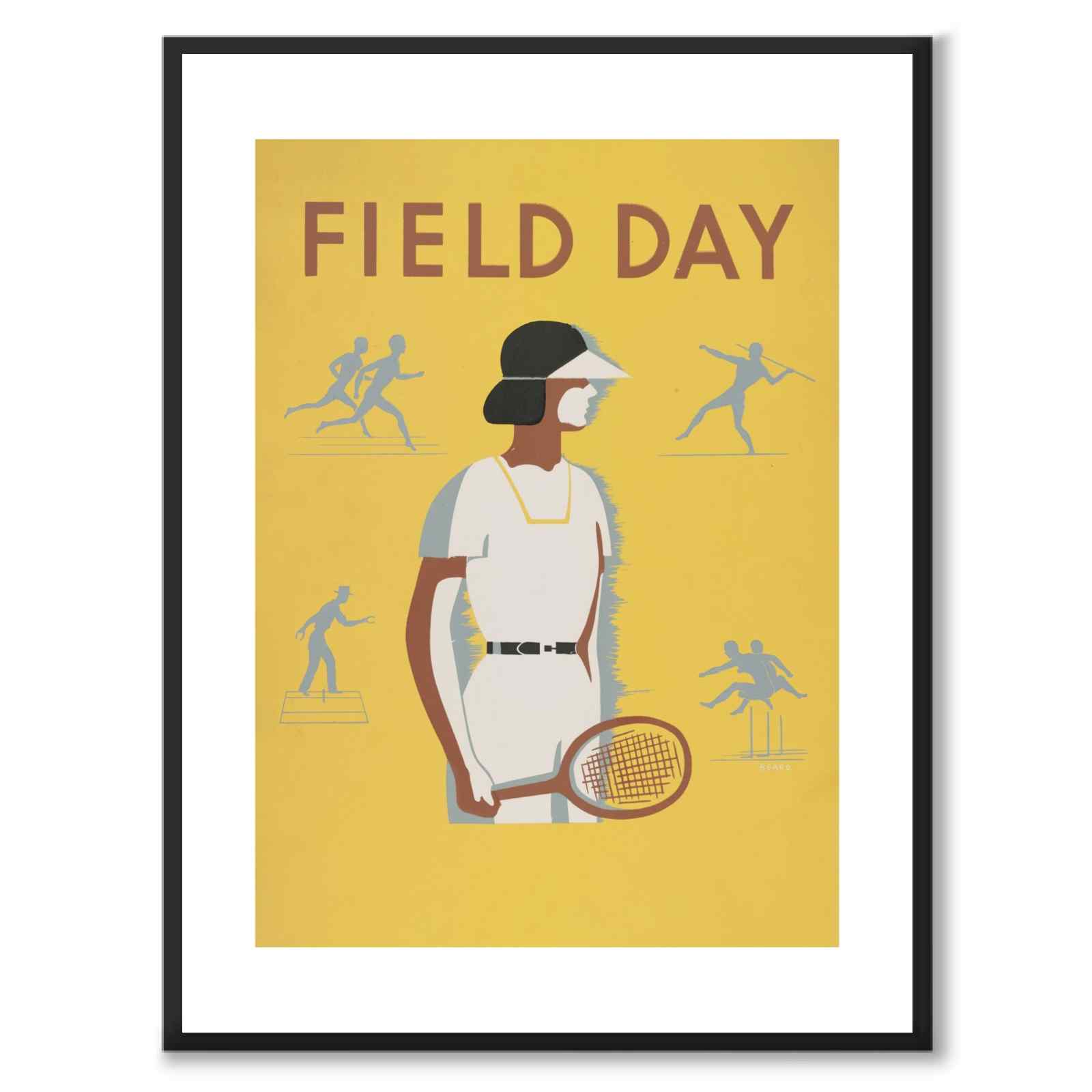 Field day – WPA recreation project, Dist. No. 2 by Beard as a poster – white border