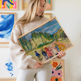 The man in the cabbage field