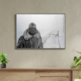 Railway guard, Riksgränsen 1955