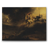 Valkyrier rir inn i kamp