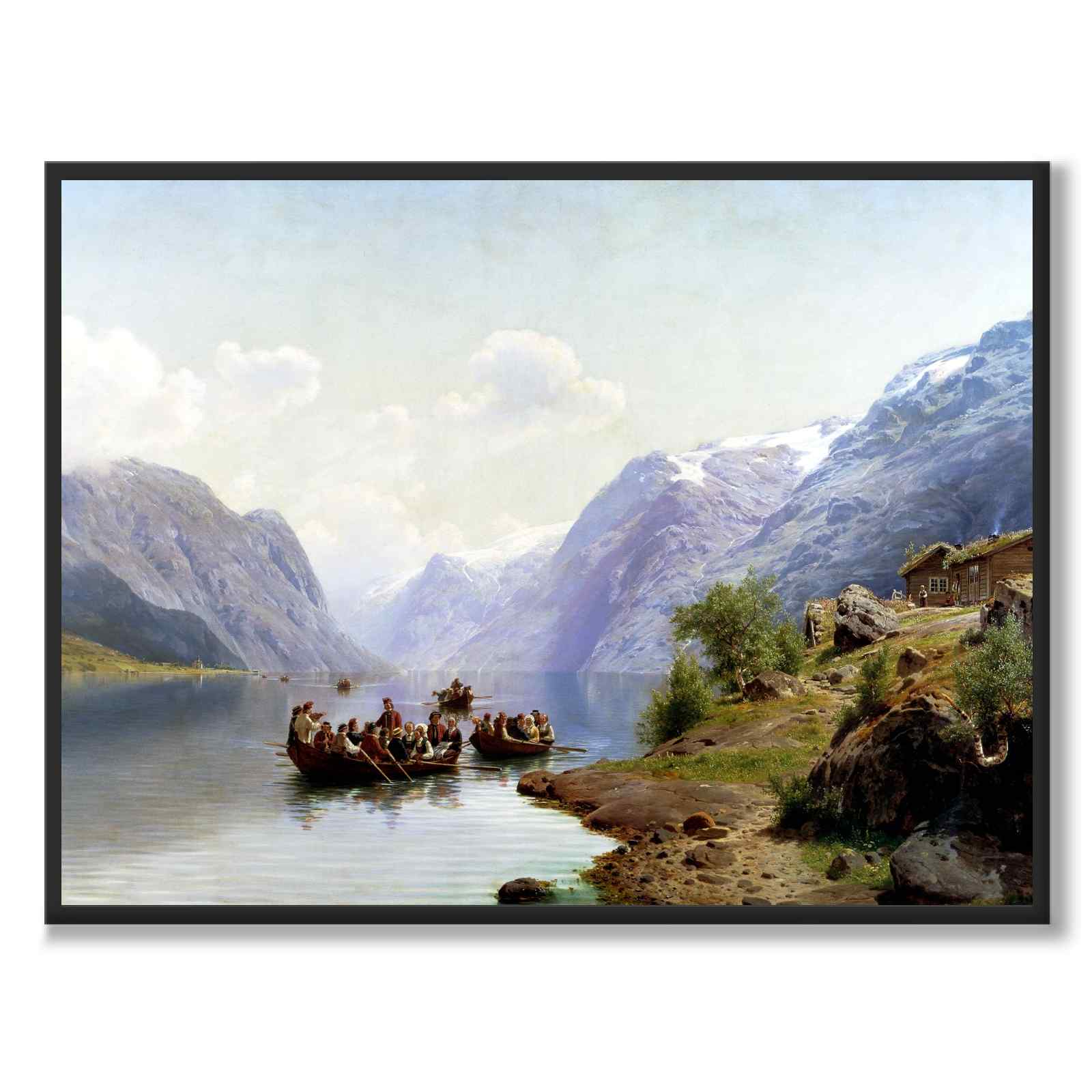 Brudeeskorte på Hardangerfjorden