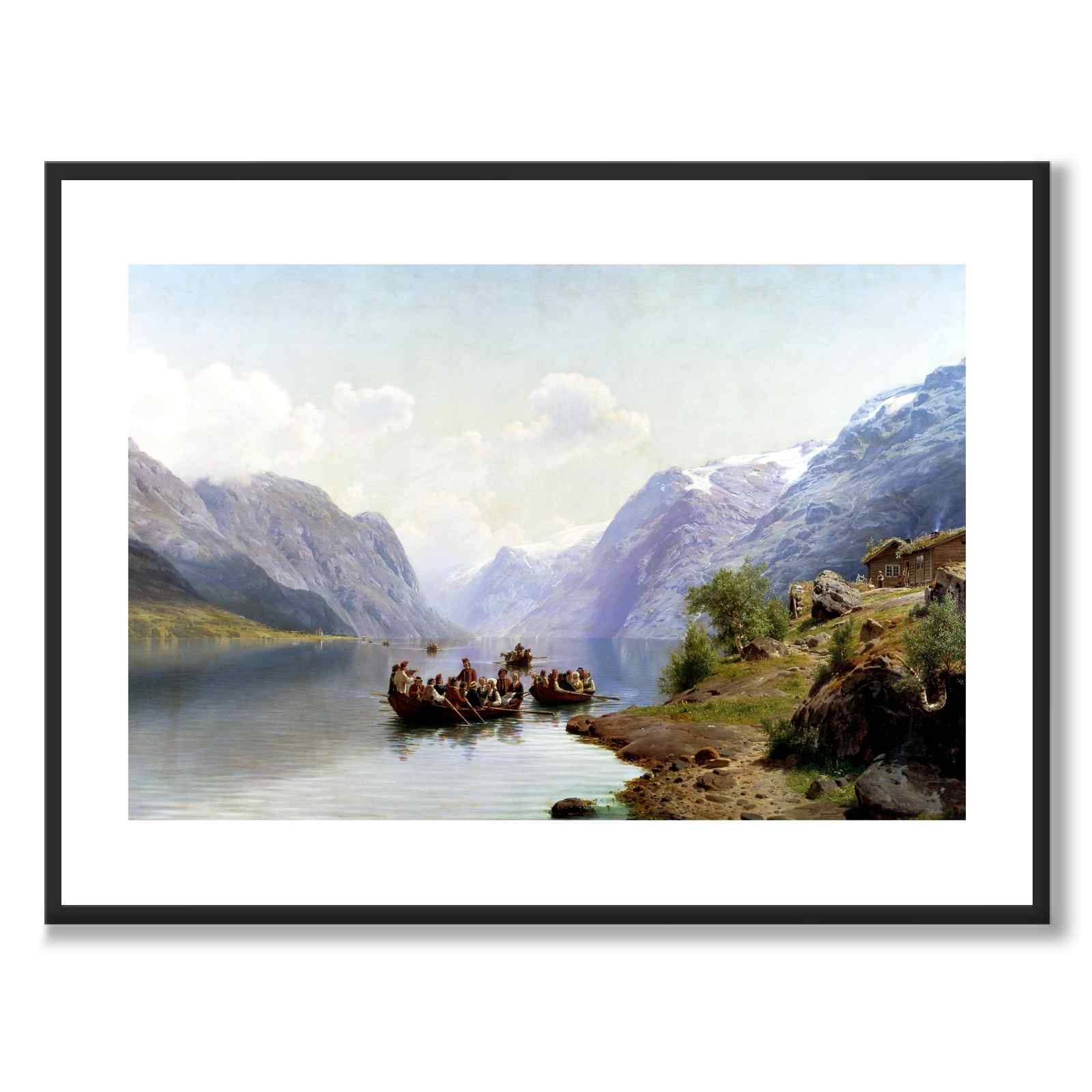 Brudeeskorte på Hardangerfjorden