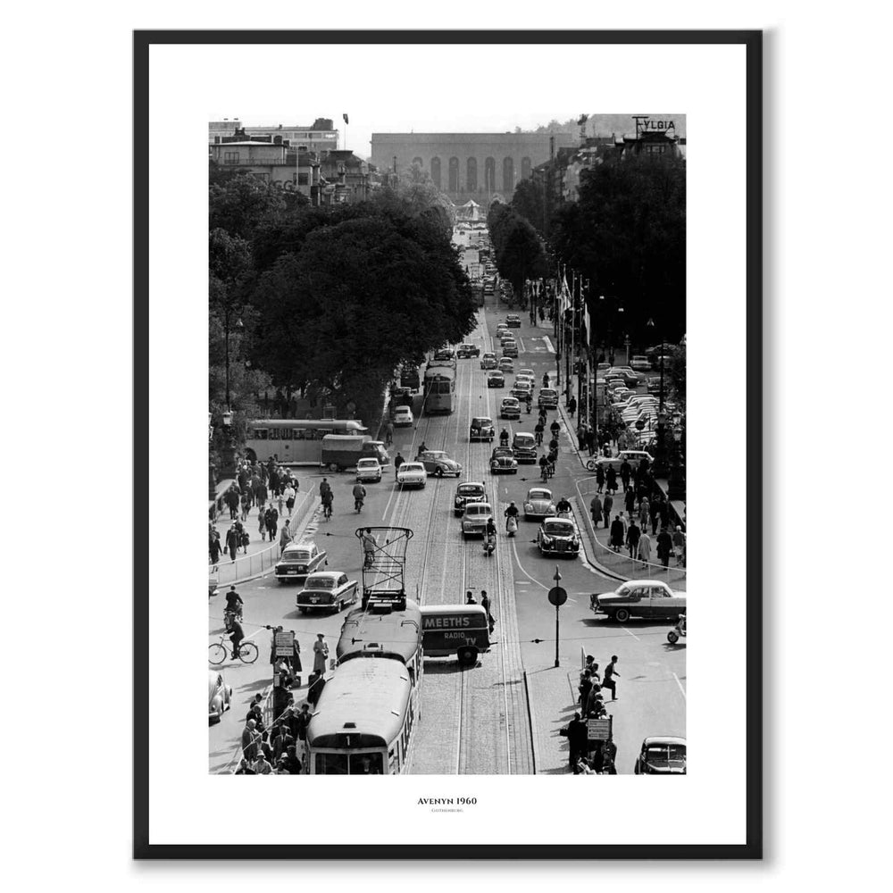 Avenyn as a historic Gothenburg poster from Historly – with white border and title