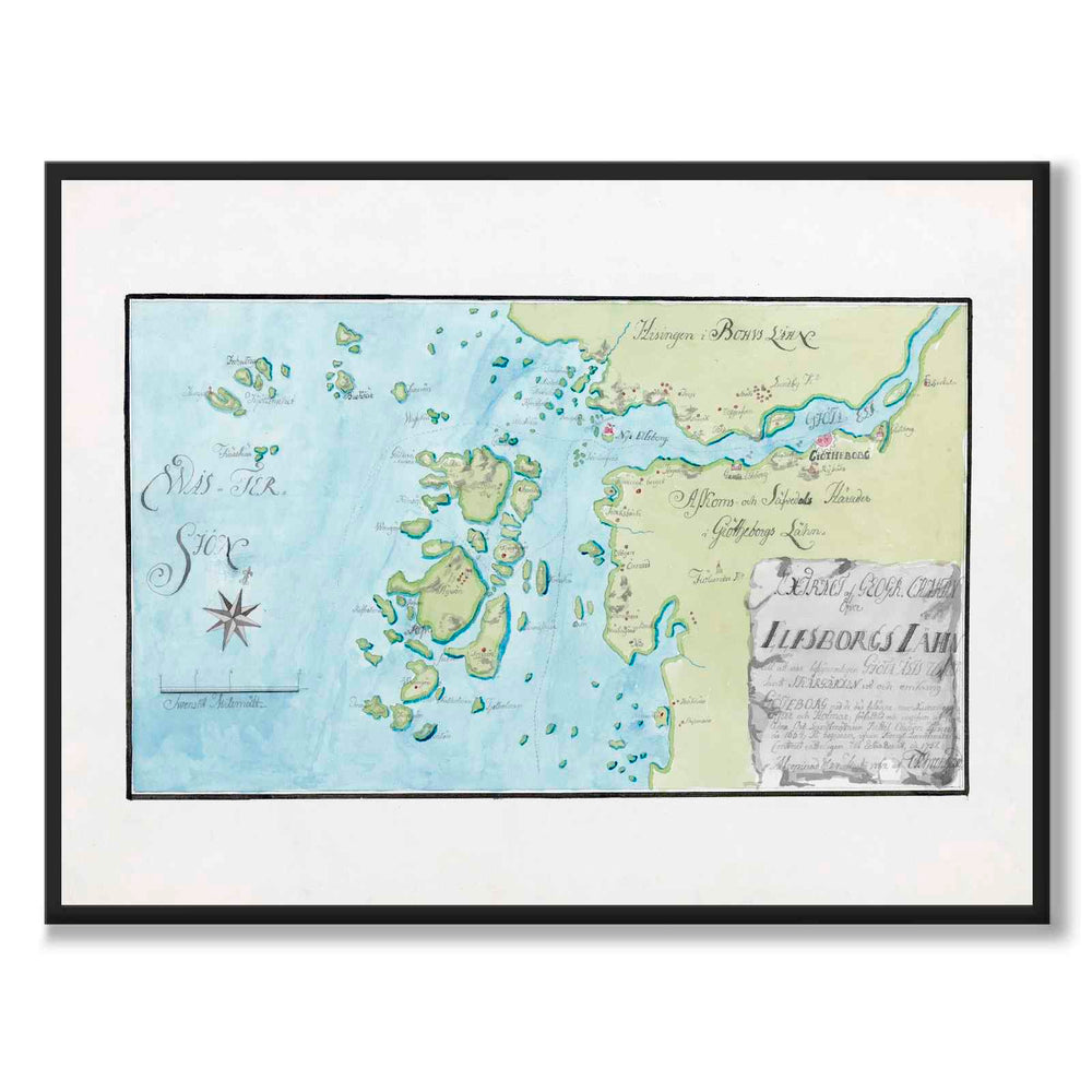 Gothenburg 1782 as a historic Gothenburg poster from Historly – full image without white border