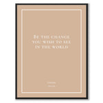 Gandhi - Be the change you wish to see in the world - Historly AB