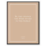 Gandhi - Be the change you wish to see in the world - Historly AB