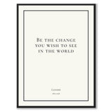 Gandhi - Be the change you wish to see in the world - Historly AB