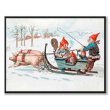 Julenisser med grisespann, Jenny Nyström