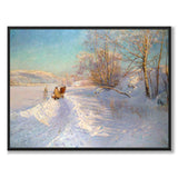 En vintermorgen etter et snøfall i Dalarna