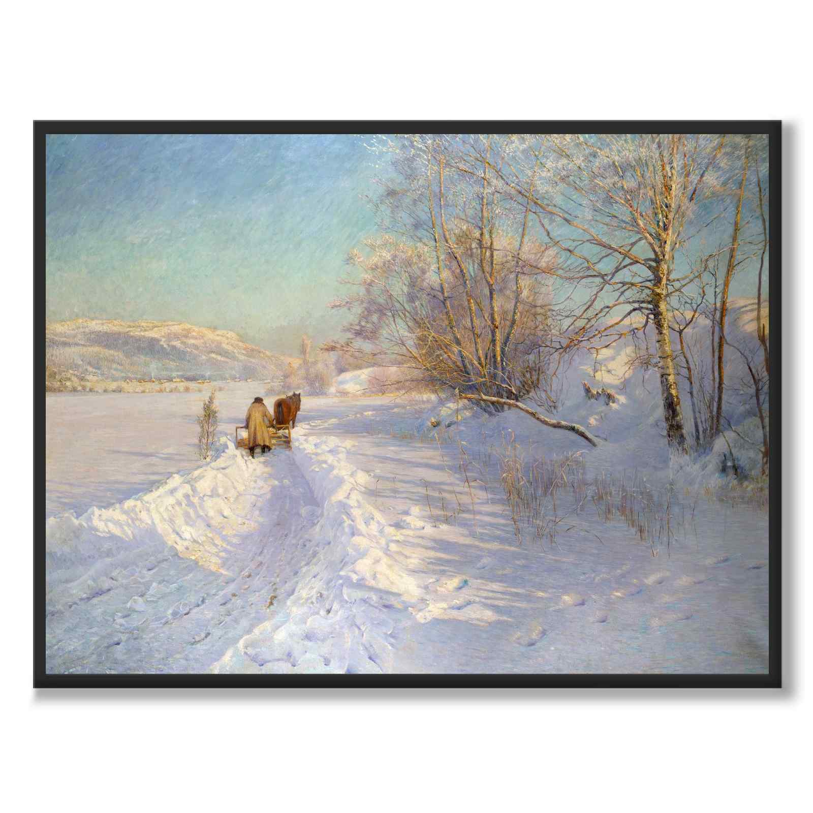 A Winter Morning after a Snowfall in Dalarna