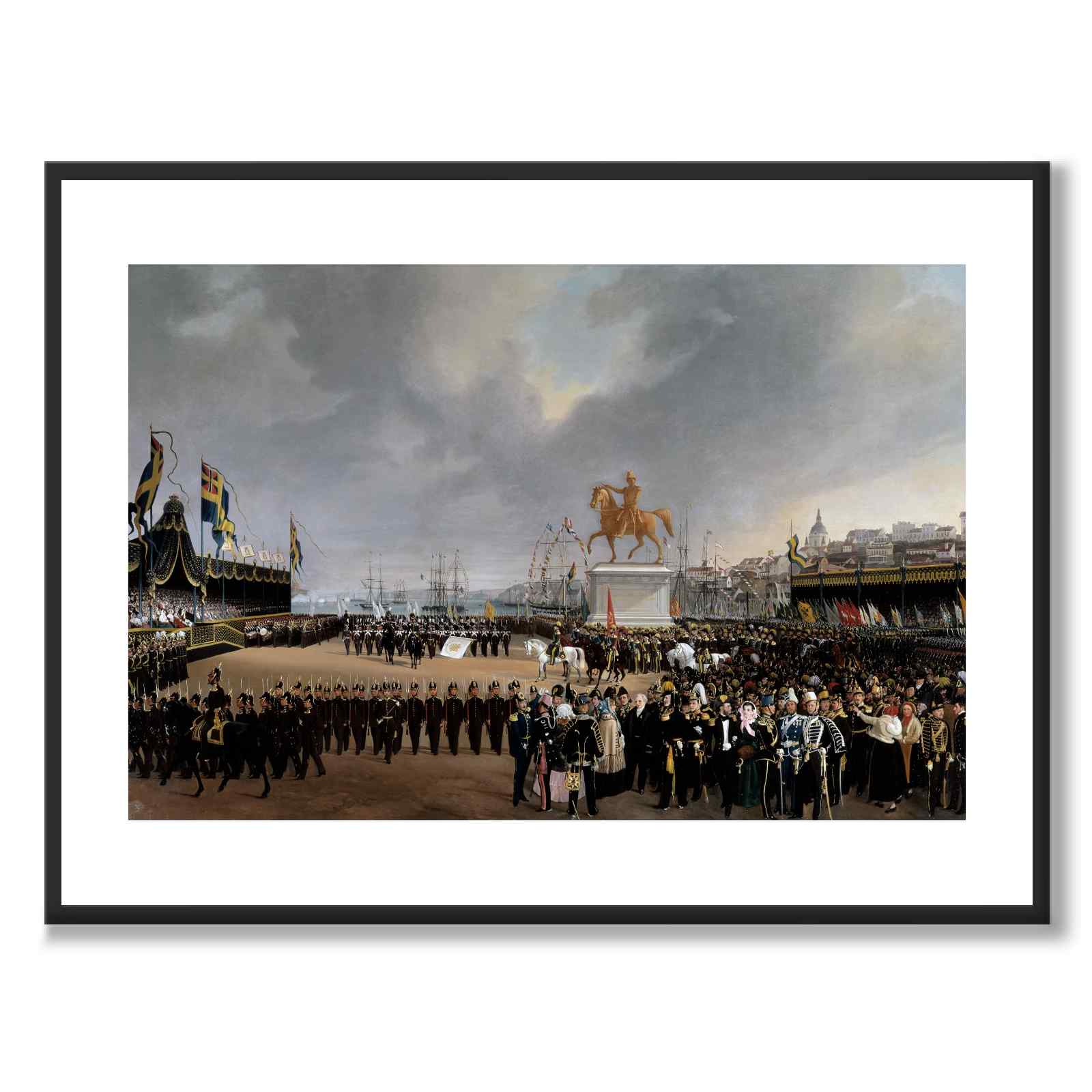 The Unveiling of the Statue of King Karl XIV Johan