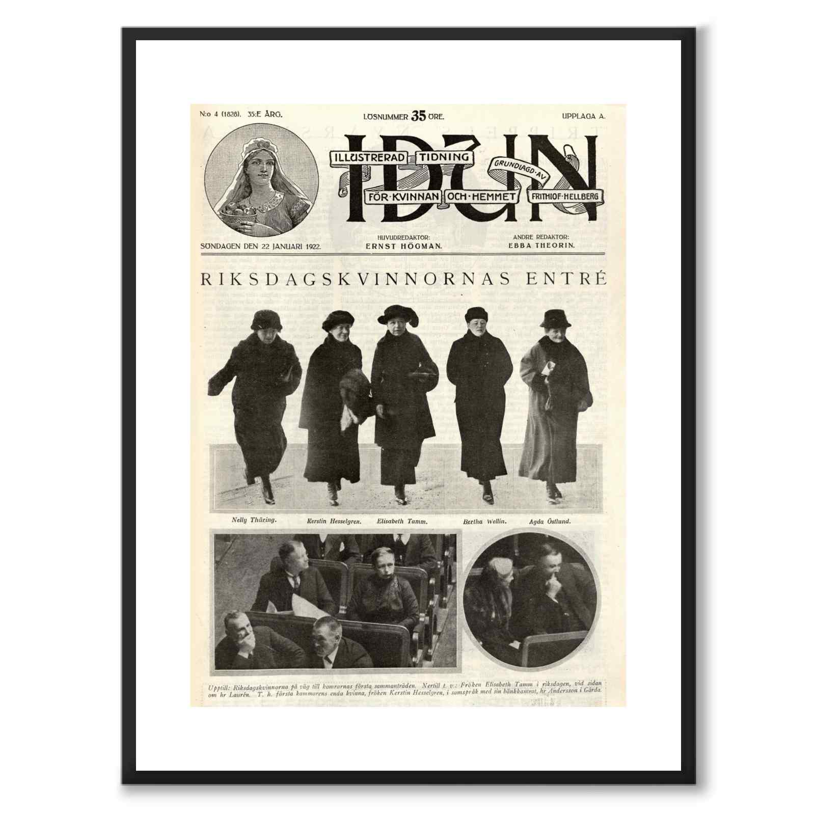 De første kvinnene i Riksdagen